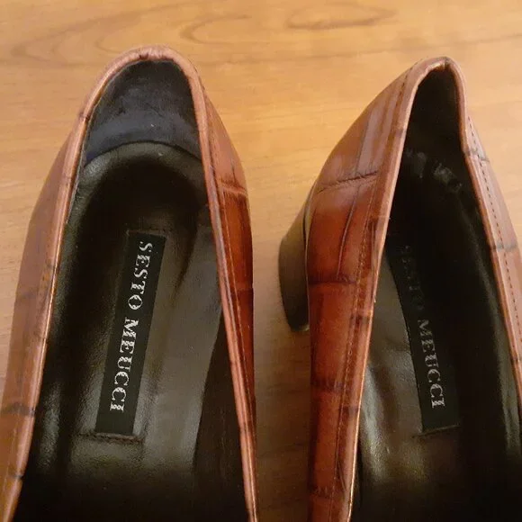 Sesto Meucci Penny Loafer Heels - Picture 11 of 12